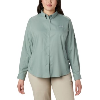 Columbia Ženske Košulje - PFG Tamiami II Long Sleeve Plus Size Svijetlo Zelene | FTLX-50827